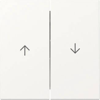 Aufzugsknöpfe: links mit einem Aufwärtspfeil zum Hochfahren, rechts mit einem Abwärtspfeil zum Hinunterfahren.