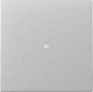 Ein leeres graues Quadrat mit einem kleinen, zentrierten, dunkelgrauen Quadrat in der Mitte, auf einem einfachen Hintergrund gesetzt.