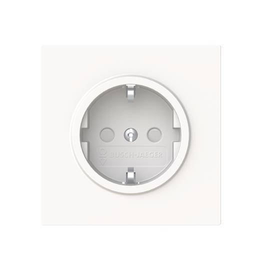 BJ SCHUKO Steckdose Safety+ 20 EUCB-44M Busch-art linear Install.Baumaterial Schaltermat/Geb.Steu