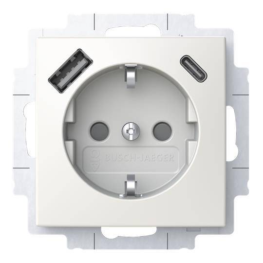 BJ SCHUKO -/USB-A+C 20 EUCB2USBAC-914 Steckdose Install.Baumaterial Schaltermat/Geb.Steu Schalter