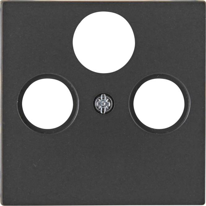 Kopp HK07-Antennen-Abdeckung 491050001 TV/RF/SAT Farbe:schwarz matt Install.Baumaterial Schalter