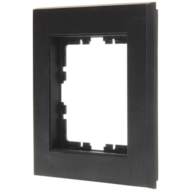Kopp HK07-Abdeckrahmen 1-fach 402150002 Farbe:schwarz matt Install.Baumaterial Schaltermat/Geb.Steu