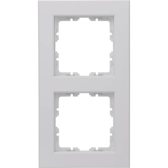 Kopp HK07-Abdeckrahmen 2-fach 402634007 Farbe:grau matt Install.Baumaterial Schaltermat/Geb.Steu