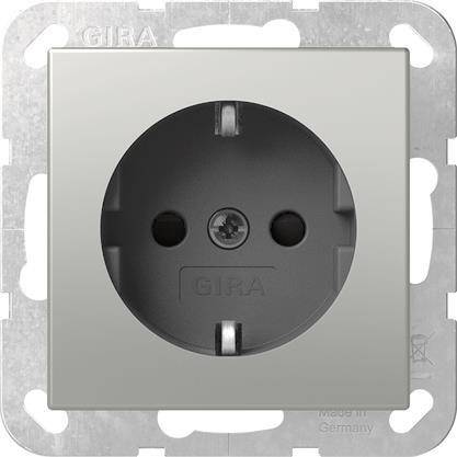 GIRA 4188600 SCHUKO-Steckdose System 55 Edelstahl Install.Baumaterial Schaltermat/Geb.Steu Schalter
