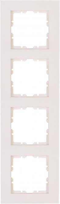 Kopp HK07 PURE Abdeckrahmen 4f 407129005 reinweiß Install.Baumaterial Schaltermat/Geb.Steu Schalter