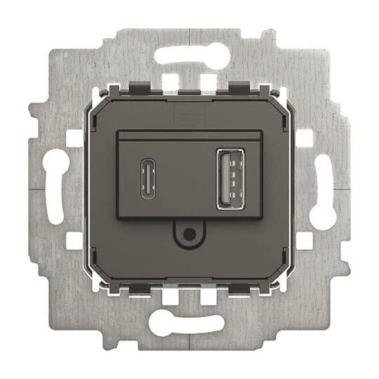 BJ Netzteil-Einsatz USB A+C 6475 U Install.Baumaterial Schaltermat/Geb.Steu Schalter Steckdosenm