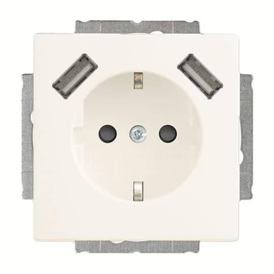 BJ Schuko/USB Steckdose 20 EUCB2USB-884 future linear USB-Ladestation sws Install.Baumaterial