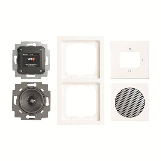 BJ Busch Radio 8220 UJ-84-101 DAB+Komplettset Install.Baumaterial Schaltermat/Geb.Steu Schalter