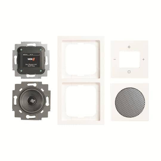 BJ Busch-Radio Btconnect 8270 UJ-84-101 DAB+Komplettset Install.Baumaterial Schaltermat/Geb.Steu