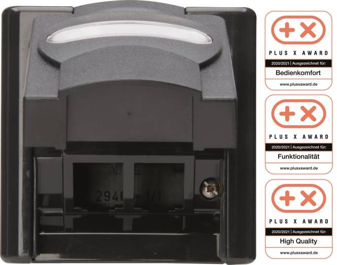 Kopp APWG Blue Electric 1099.1500.1 Leergehäuse f.2 CAT Module IP44 Fa anthr Install.Baumaterial