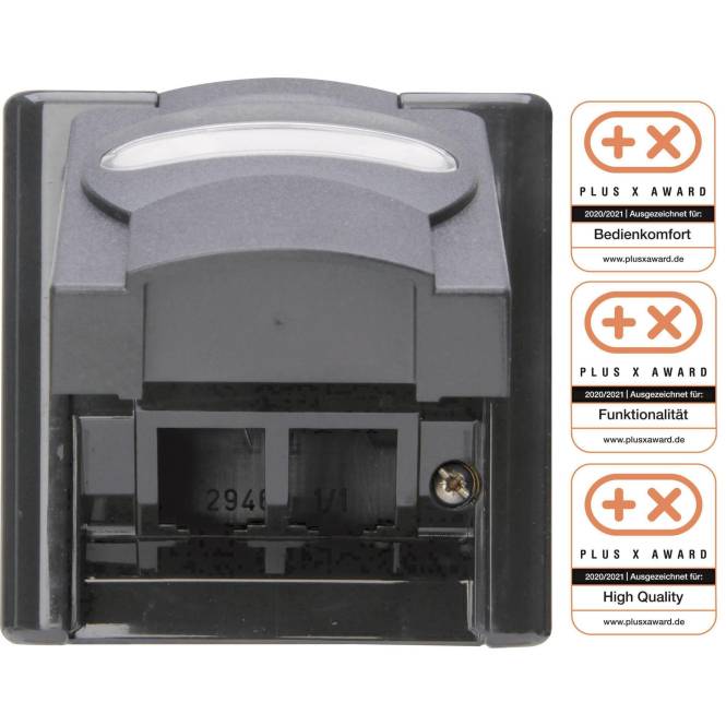 Kopp APWG Blue Electric 1099.1500.1 Leergehäuse f.2 CAT Module IP44 Fa anthr Install.Baumaterial