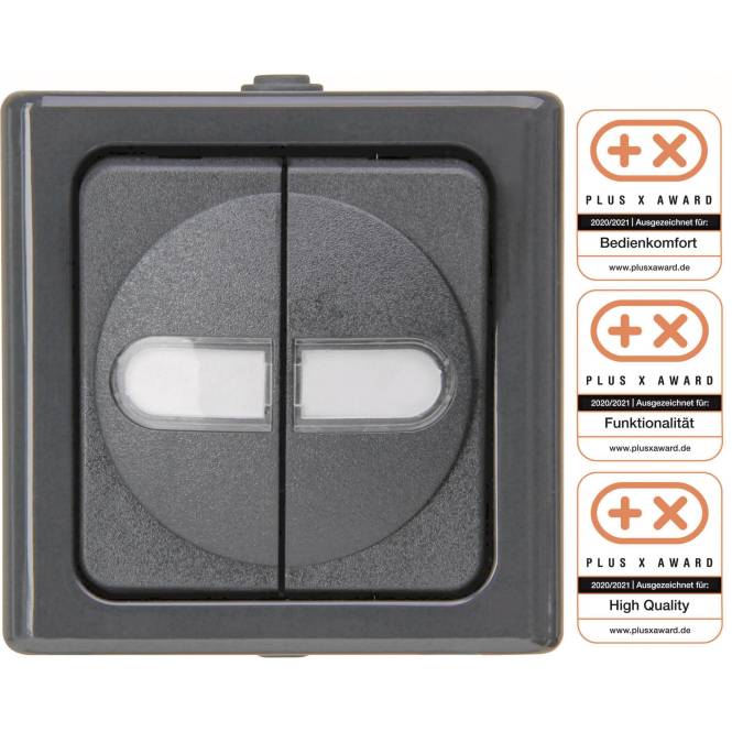 Kopp APWG Blue Electric 5605.1500.4 Serienschalter anthrazit Install.Baumaterial Schalter