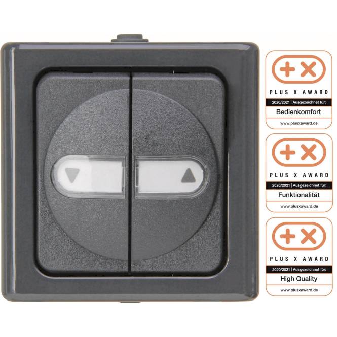 Kopp APWG Blue Electric 5615.1500.5 Jalousieschalter anthrazit Install.Baumaterial Schalter