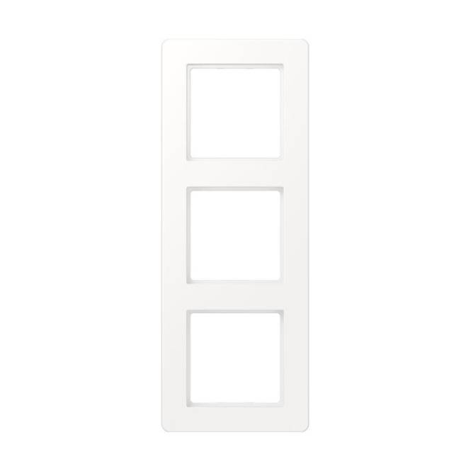 Jung Rahmen 3f A flow AF583BFWWM schneeweiss Install.Baumaterial Schaltermat/Geb.Steu Schalter