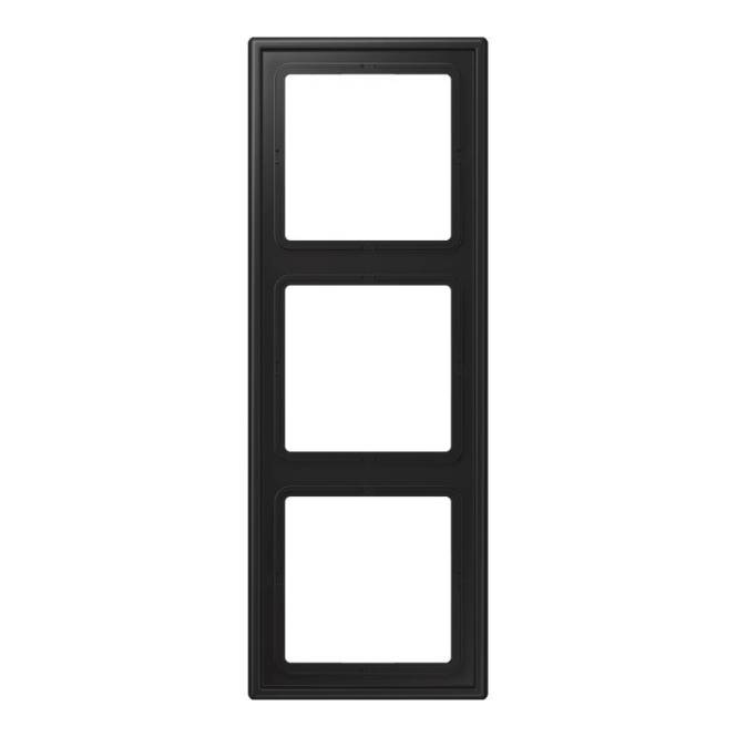 Jung Rahmen 3f LS983SWM graphitschwarz Install.Baumaterial Schaltermat/Geb.Steu Schalter Steckdosenm