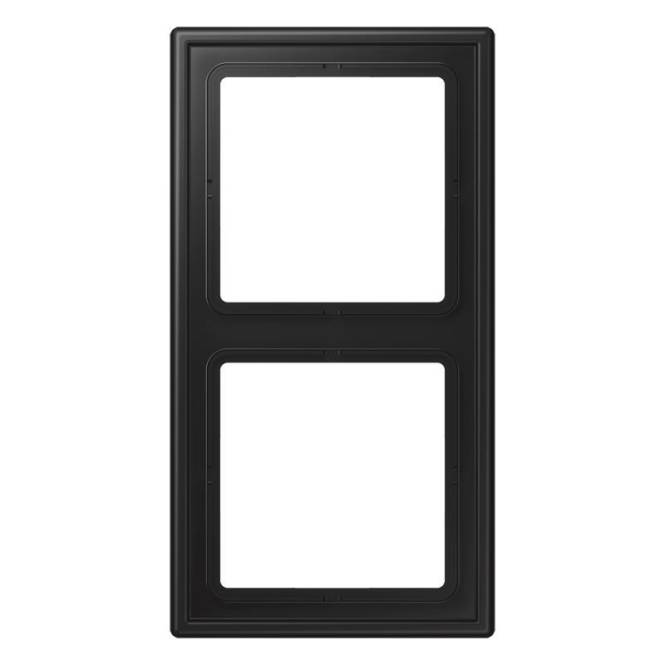 Jung Rahmen 2f LS982SWM graphitschwarz Install.Baumaterial Schaltermat/Geb.Steu Schalter Steckdosenm