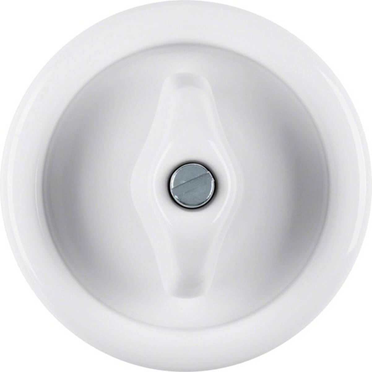 Berker Zentralstück m.Knl S1930 16476900 Porzell.pw Install.Baumaterial Schaltermat/Geb.Steu