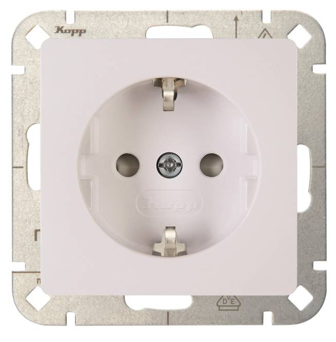 Kopp HK05 Schutzkontakt 920602002 Steckdose m.erhöhtem Berührungss Install.Baumaterial Schalter