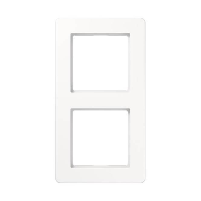 Jung Rahmen 2f.bruchsicher AF582BFWW f.waager.u.senkr.komb. alpinweiß Install.Baumaterial Schalter