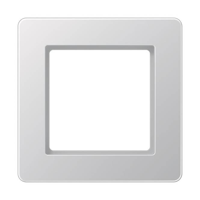 Jung Rahmen 1f.bruchsicher AF581BFAL f.waager.u.senkr.komb. alu Install.Baumaterial Schalter