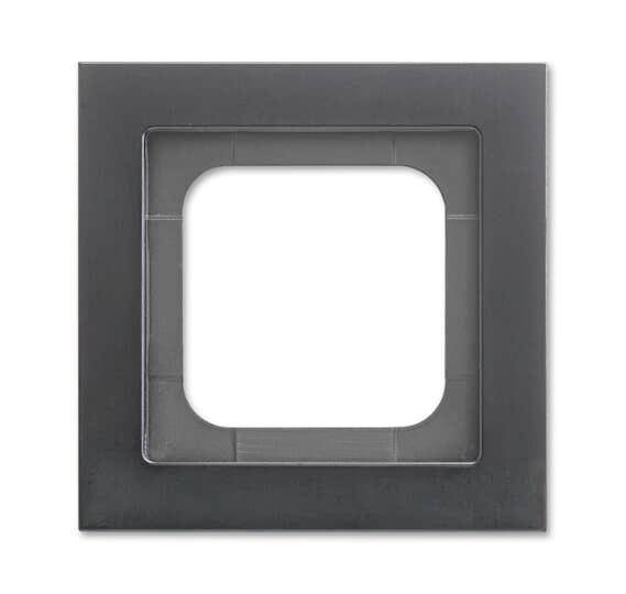 BJ Abdeckrahmen schwarz matt 1721-275 Busch-axcent Rahmen 1fach Install.Baumaterial Schalter