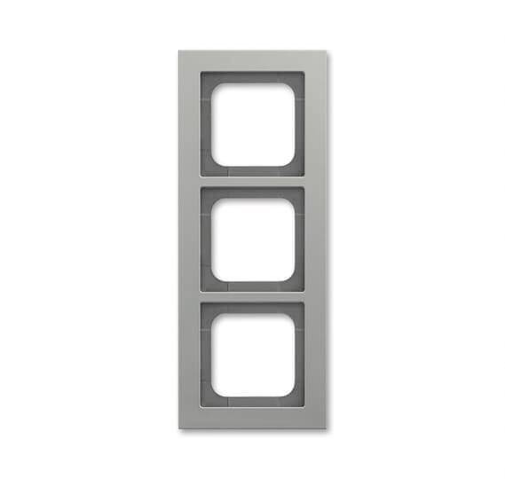 BJ Abdeckrahmen platin 1723-270 Busch-axcent Rahmen 3fach Install.Baumaterial Schaltermat/Geb.Steu