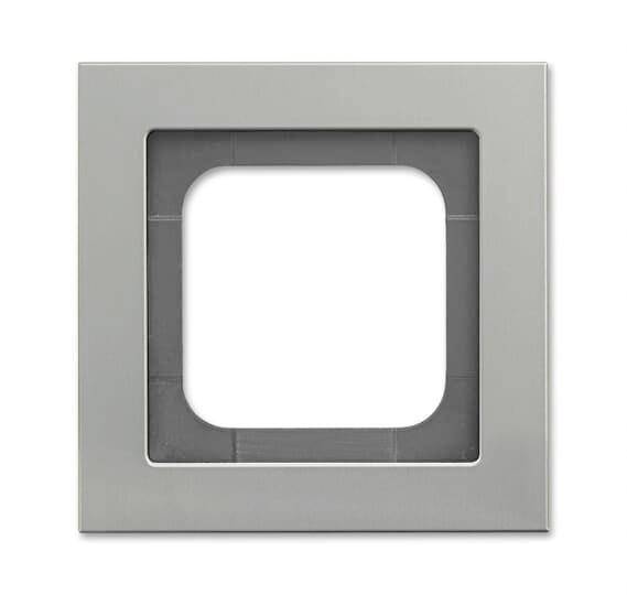 BJ Abdeckrahmen platin 1721-270 Busch-axcent Rahmen 1fach Install.Baumaterial Schaltermat/Geb.Steu