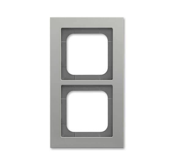 BJ Abdeckrahmen platin 1722-270 Busch-axcent Rahmen 2fach Install.Baumaterial Schaltermat/Geb.Steu