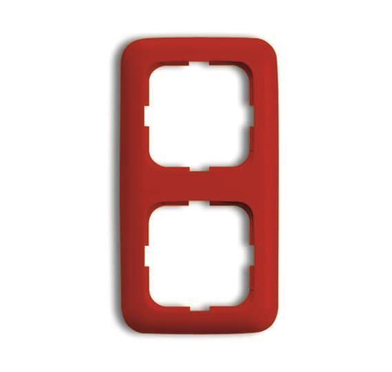 BJ Abdeckrahmen rot RAL3020 2512-217-101 Reflex SI Rahmen Install.Baumaterial Schaltermat/Geb.Steu