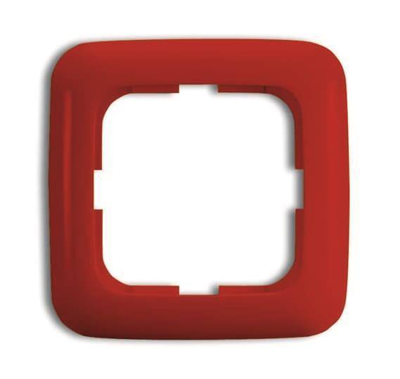 BJ Abdeckrahmen rot RAL3020 2511-217-101 Reflex SI Rahmen Install.Baumaterial Schaltermat/Geb.Steu