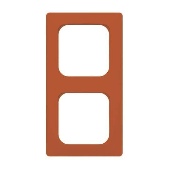 BJ Abdeckrahmen rt RAL3020 2512-217K-103 Relflex SI Linear Install.Baumaterial Schaltermat/Geb.Steu