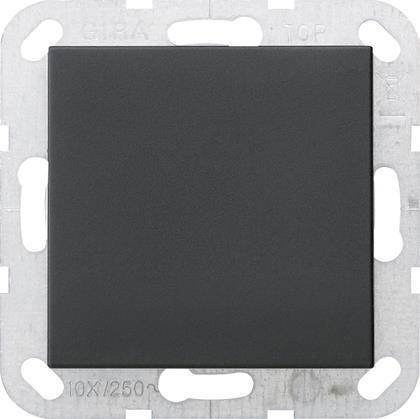 GIRA 0268005 Blindabdeckung Tragring System 55 Schwarz matt (lackiert) Install.Baumaterial Schalter