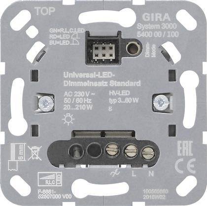 GIRA 540000 S3000 Uni-LED-Dimmeinsatz Standard Einsatz Install.Baumaterial Schaltermat/Geb.Steu