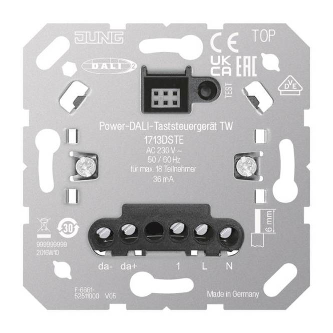 Jung Power DALI-Taststeuergerät 1713DSTE TW Install.Baumaterial Schaltermat/Geb.Steu Schalter