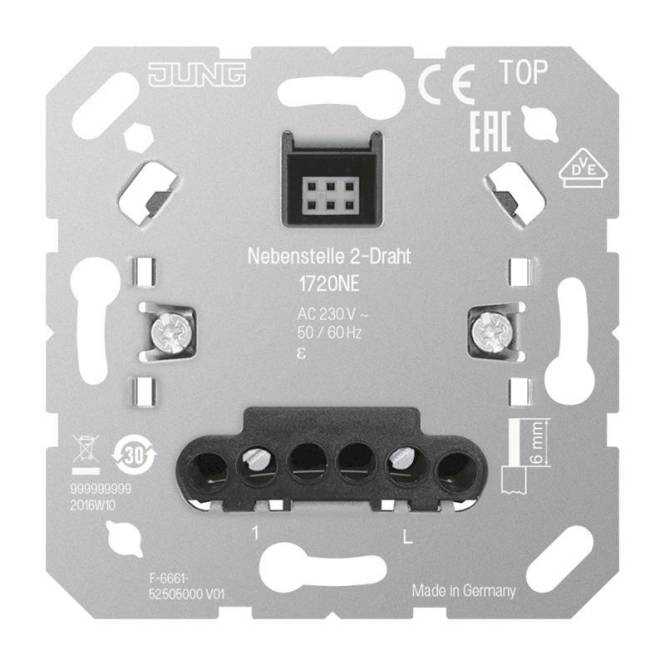 Jung Nebenstelle 2-Draht 1720NE Install.Baumaterial Schaltermat/Geb.Steu Schalter Steckdosenm