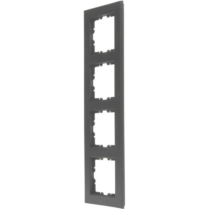 Kopp Abdeckrahmen 4f.HK07 ant 402815000 Install.Baumaterial Schaltermat/Geb.Steu Schalter