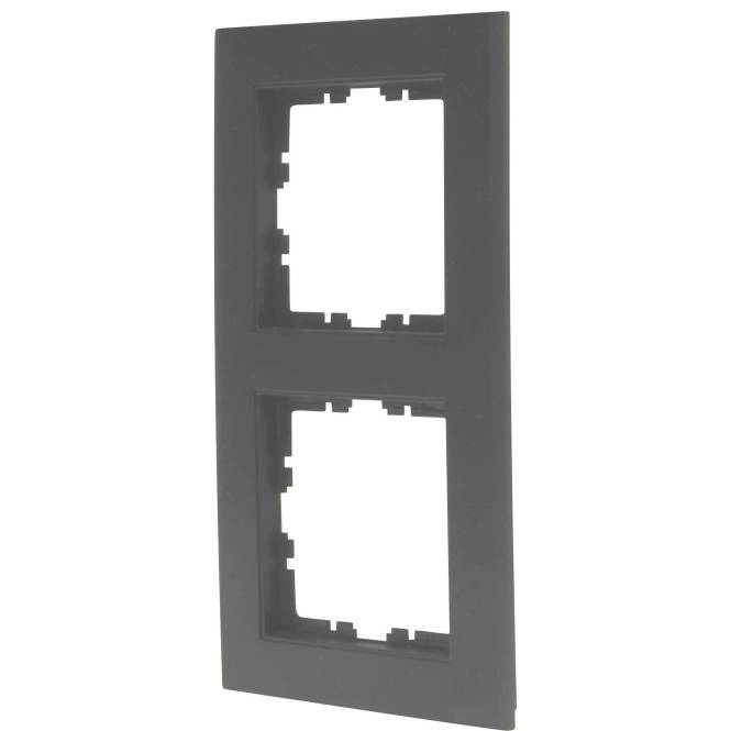 Kopp Abdeckrahmen 2f.HK07 ant 402615004 Install.Baumaterial Schaltermat/Geb.Steu Schalter