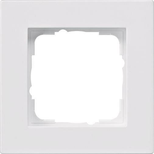 GIRA 0211295 Abdeckrahmen 1fach flach E2 Reinweiß glänzend Install.Baumaterial Schalter
