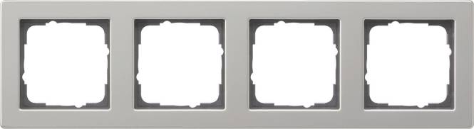 GIRA 021433 Abdeckrahmen 4fach E2 Edelstahl Install.Baumaterial Schaltermat/Geb.Steu Schalter