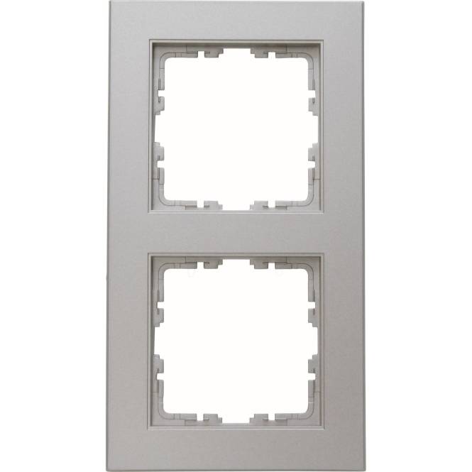Kopp Abdeckrahmen 2f.HK07 402647007 stahlfarben Install.Baumaterial Schaltermat/Geb.Steu Schalter