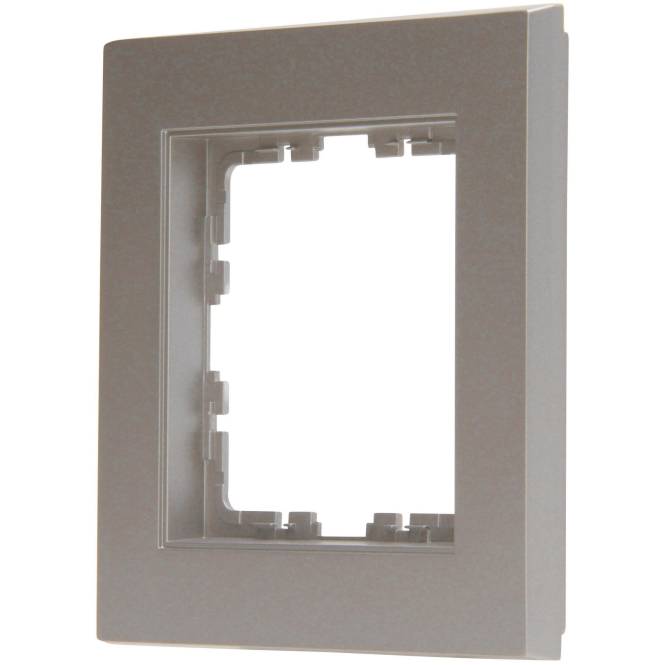 Kopp Abdeckrahmen 1f.HK07 402147002 stahlfarben Install.Baumaterial Schaltermat/Geb.Steu Schalter