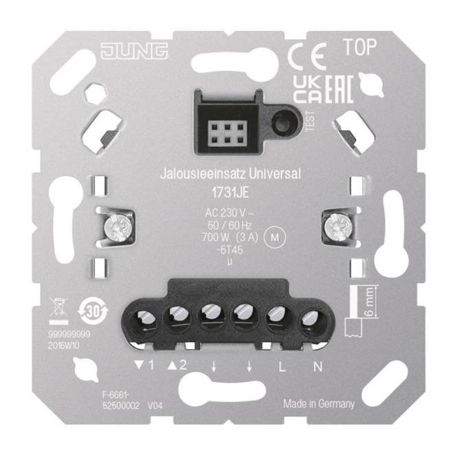 Jung Jalousieeinsatz Universal 1731JE Install.Baumaterial Schaltermat/Geb.Steu Schalter Steckdosenm