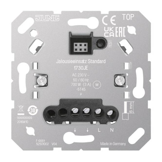 Jung Jalousieeinsatz Standard 1730JE Install.Baumaterial Schaltermat/Geb.Steu Schalter Steckdosenm