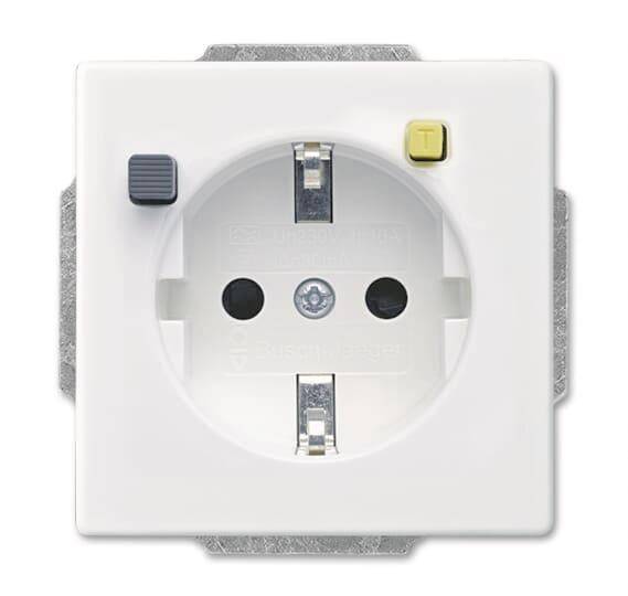 BJ FI-SCHUKOMAT SCHUKO 3120 EUCB-84 Einsatz studioweiß Sicherheitstechnik Install.Baumaterial