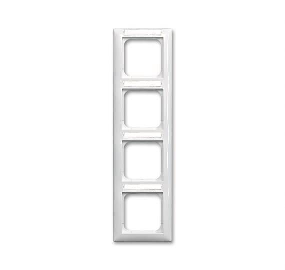 BJ Rahmen 4-fach 1724 NS-914 beschriftbar aws Busch-Balance SI Install.Baumaterial Schalter