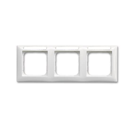 BJ balance SI Rahmen 1733 NS-914 3f m. Schriftfeld alpinweiß waagerecht Install.Baumaterial