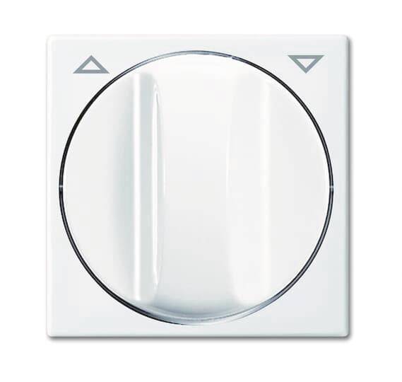 BJ balance SI Abdeckung 2542 DR-914 für Jalousie-Drehgriff alpinweiß Install.Baumaterial Schalter