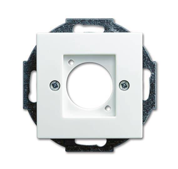 BJ Zentralscheibe XLR Stecker 2553-914 alpinweiß Busch-balance SI Install.Baumaterial Schalter