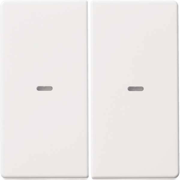 Berker Wippe 2fach mit klarer 80960329 Linse Q.1/Q.3 polarws samt Install.Baumaterial Schalter