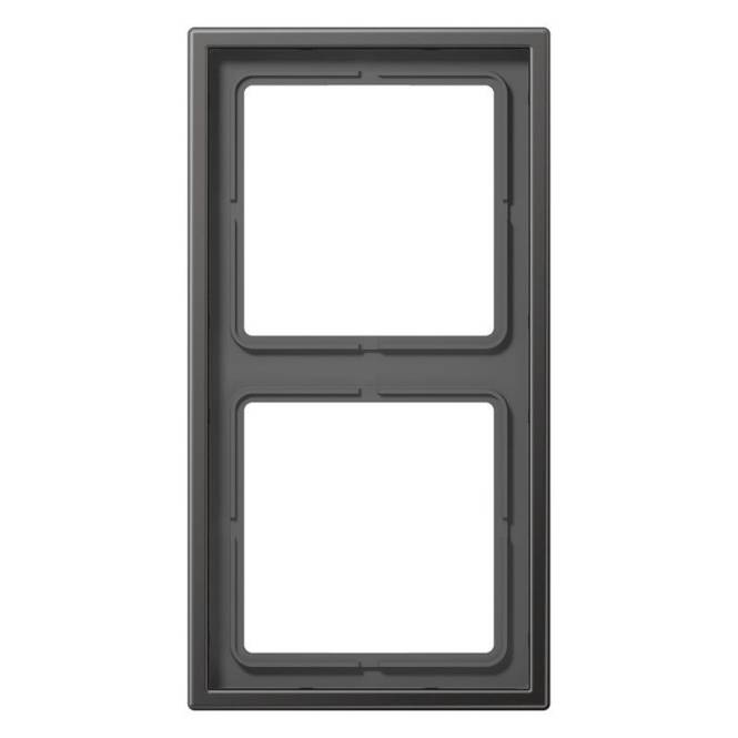 JG Rahmen 2fach AL2982D Aluminium Install.Baumaterial Schaltermat/Geb.Steu Schalter Steckdosenm